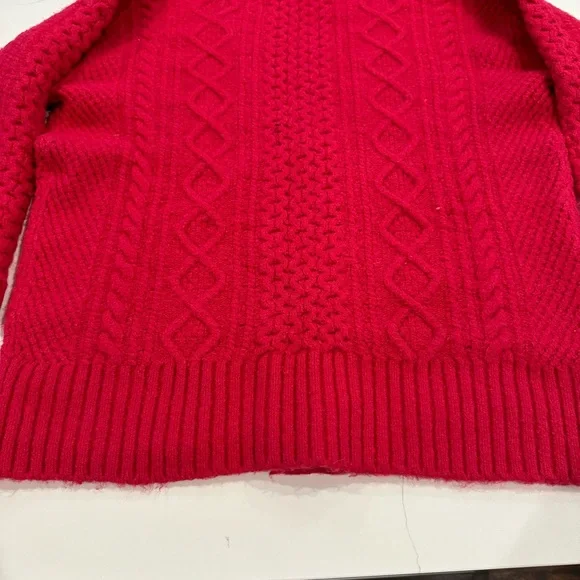 Donegal long cable-knit cardigan sweater - Picture 2 of 4